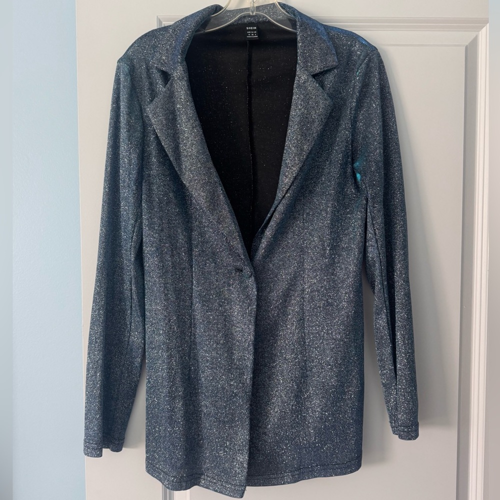 🍓6/$15🍓 Blue Sparkly Shimmer Blazer Jacket